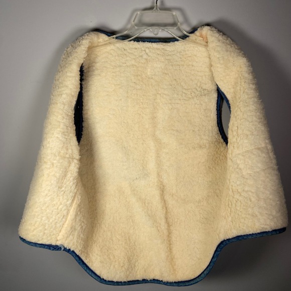 Vintage Carhartt Denim Sherpa Lined Vest Blue Tae Kwon Do Patches Mens - Picture 7 of 15